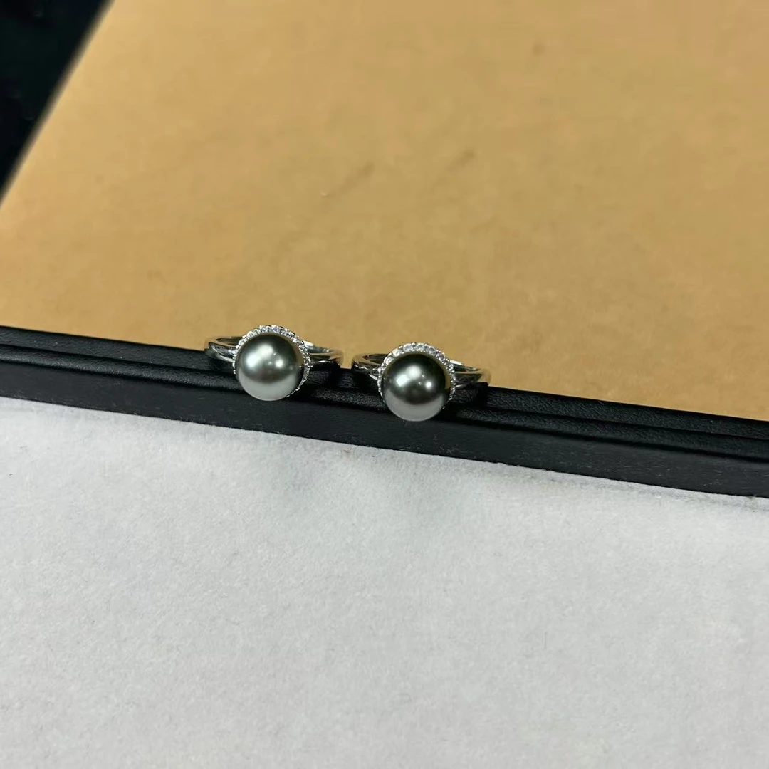 【缺货】S925银海水珍珠大溪地戒指多样性发一/有瑕9-9.5 V0135