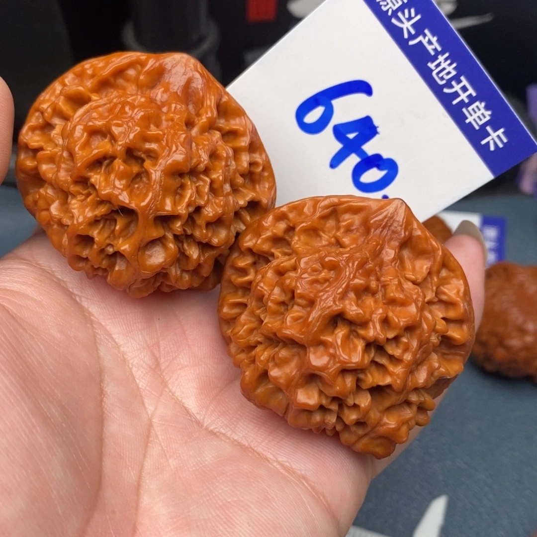 文玩核桃把件大官帽49