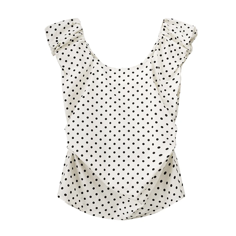 （清货）月色如画~韩版后镂空无袖衬衫女夏季显瘦方领上衣8070