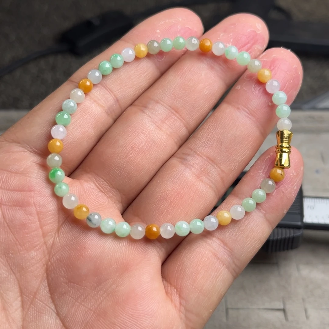 定制翡翠未镶嵌翡翠手串