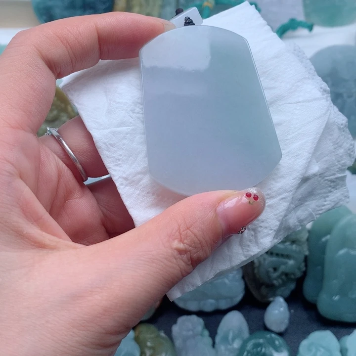 定制翡翠未镶嵌无事牌