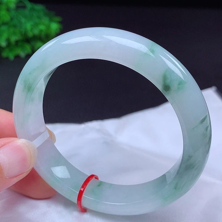 翡翠未镶嵌手镯58圈680010