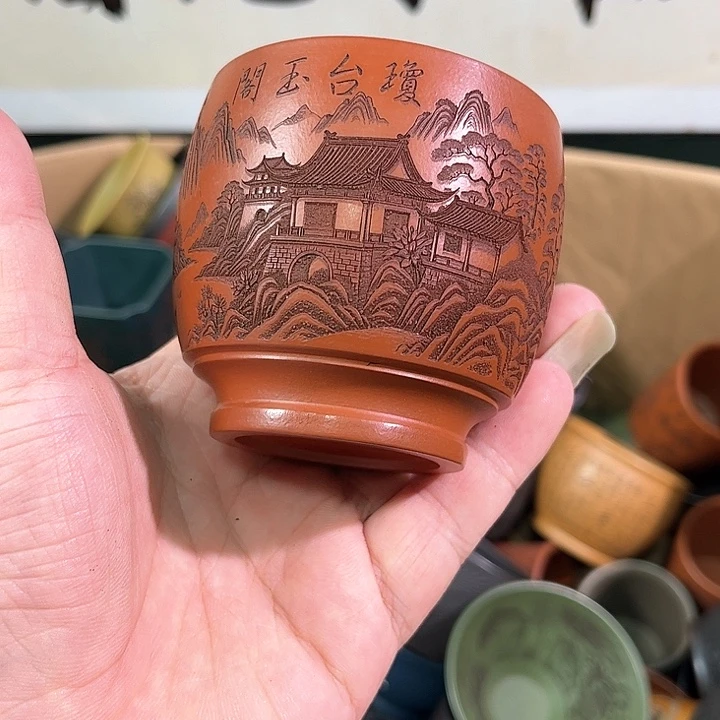 茶杯紫砂全手工紫砂主人杯