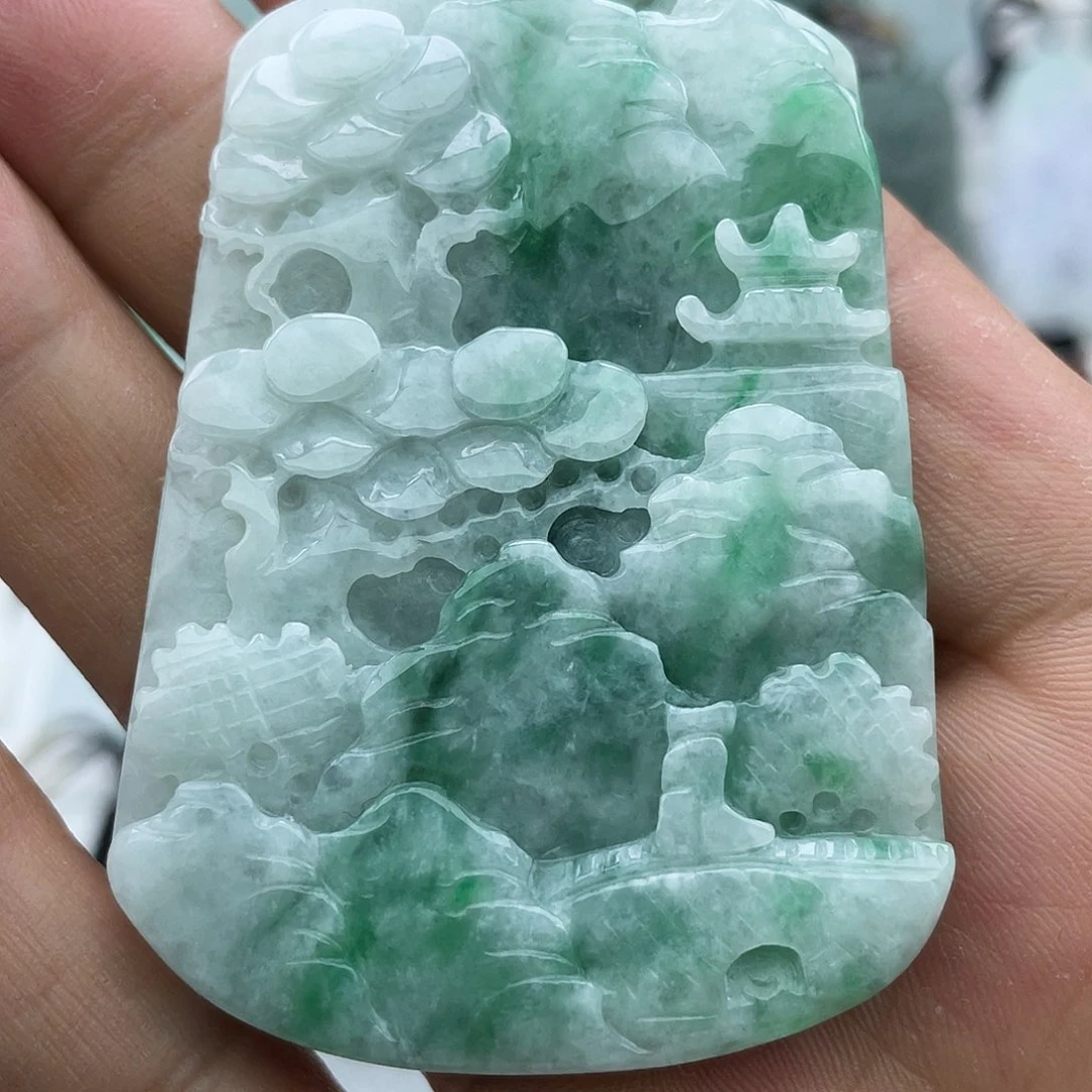 颈饰未镶嵌翡翠滑****制翡翠