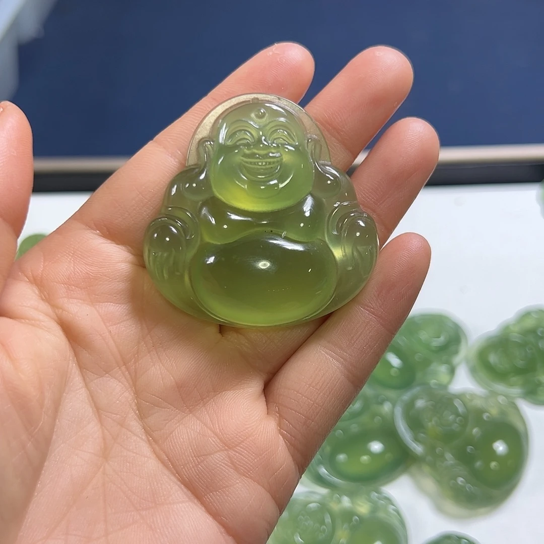 北***门蛇纹石玉未镶嵌颈饰