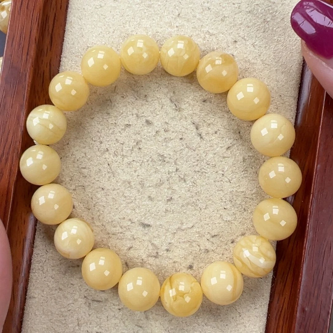 琥珀手链未镶嵌16.24圆珠