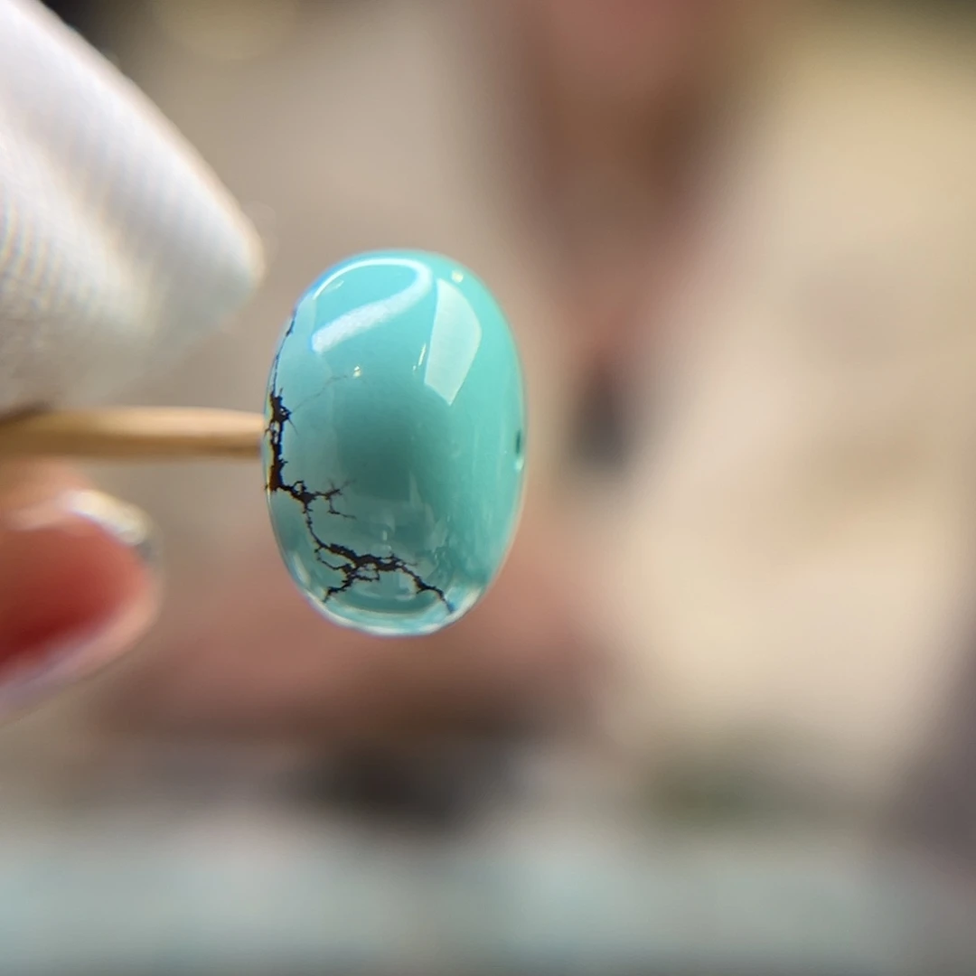 绿松石未镶嵌珠宝奇石13.9直径