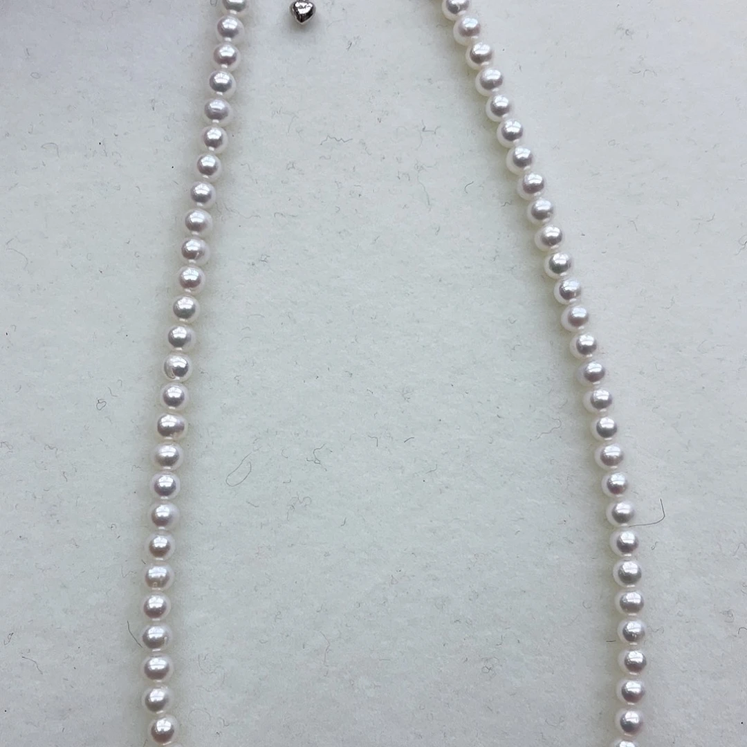 淡水珍珠项链银S925镶嵌