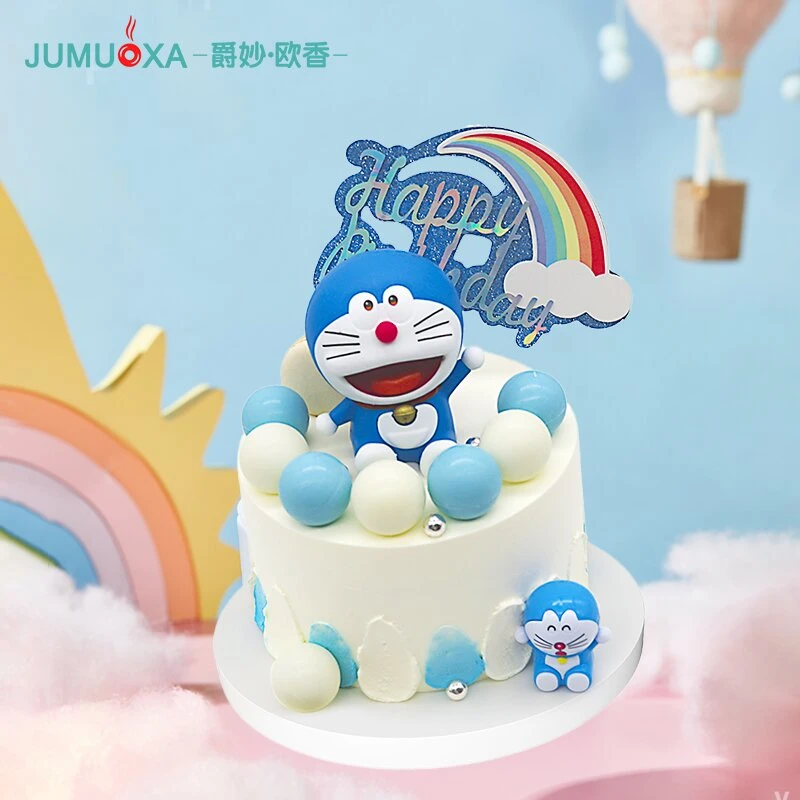 【配送到家】爵妙欧香动物淡奶油水果生日蛋糕叮当猫可爱适合儿童男童女童蛋糕