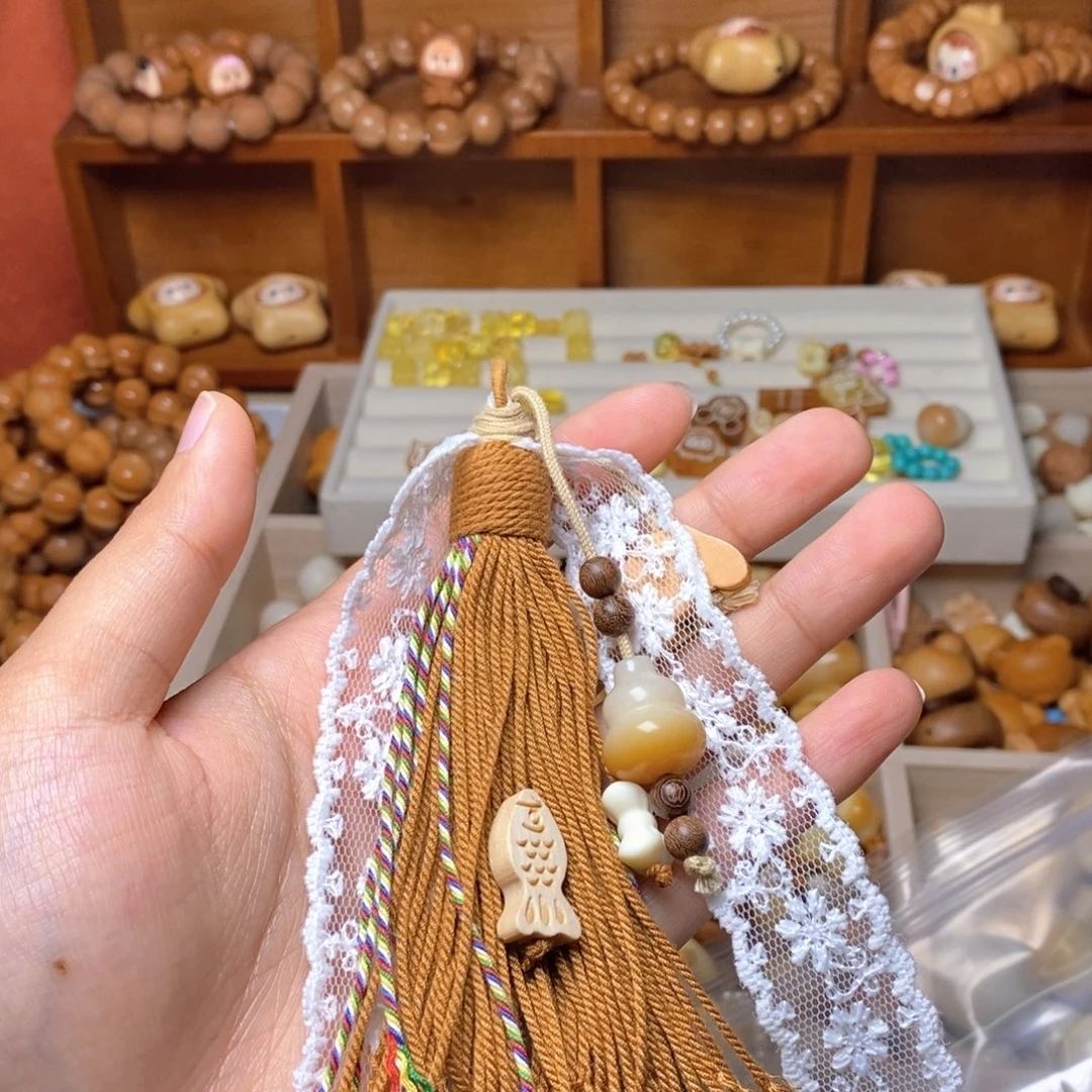 手串猴头核桃焦黄玛奇朵流苏