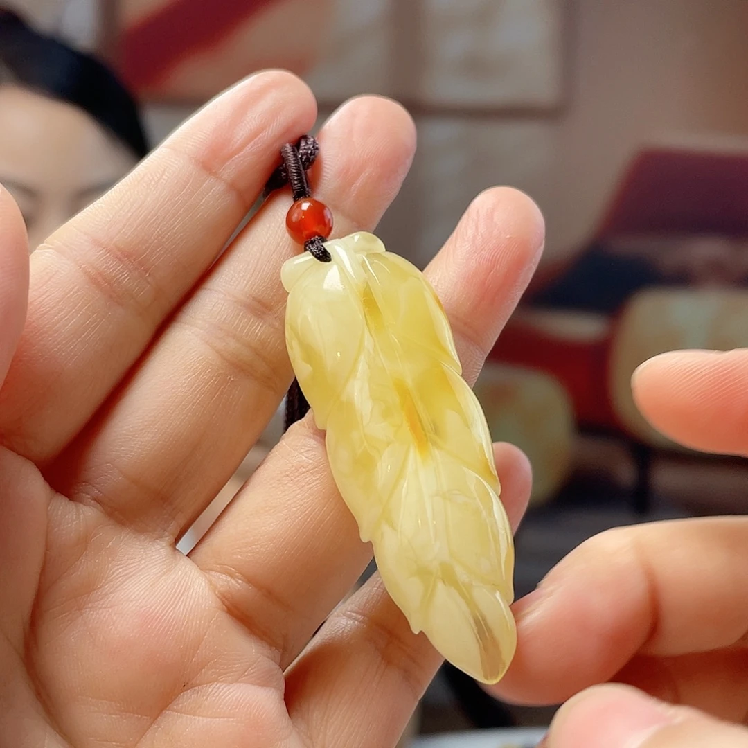 蜜蜡未镶嵌裸石蜜蜡吊坠