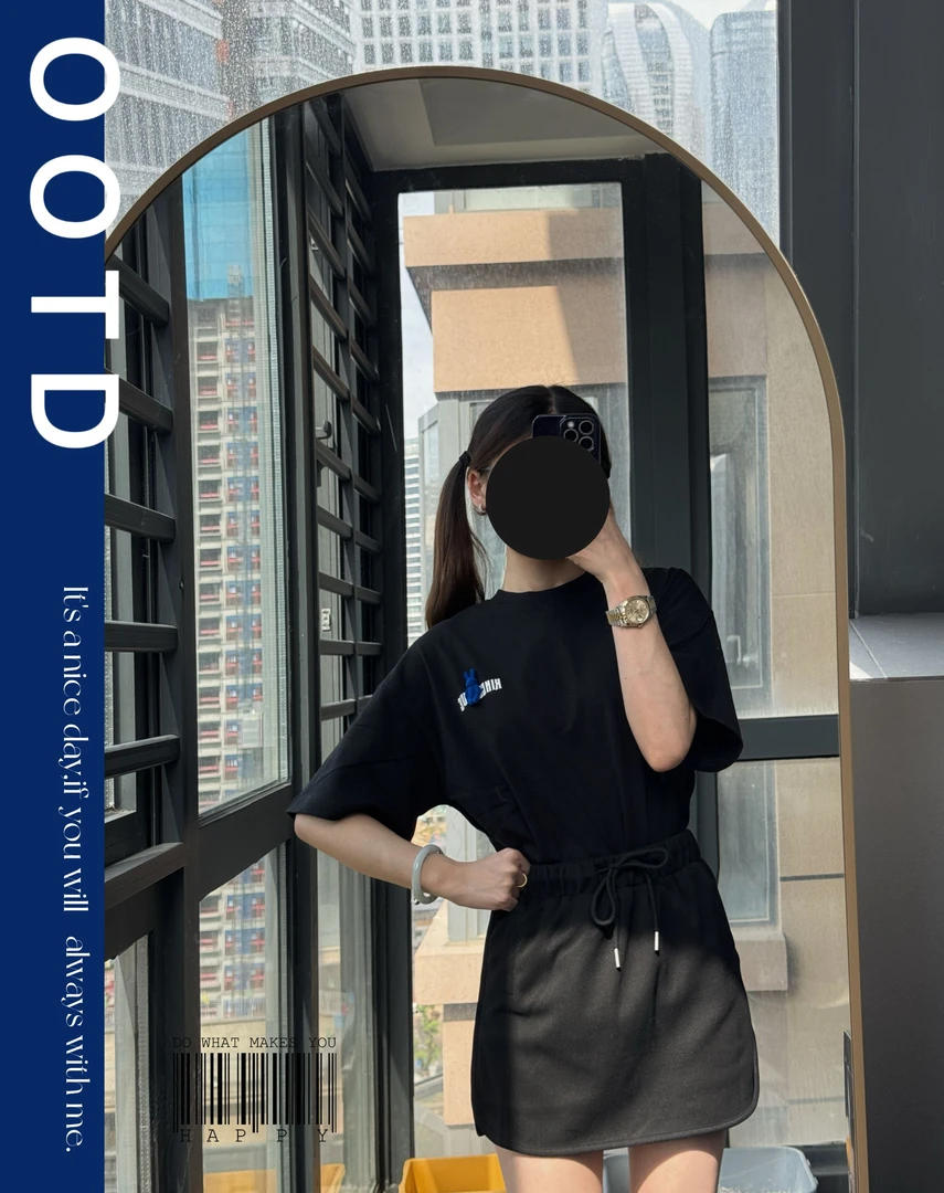 短袖侠·3D立体兔子百百棉短T