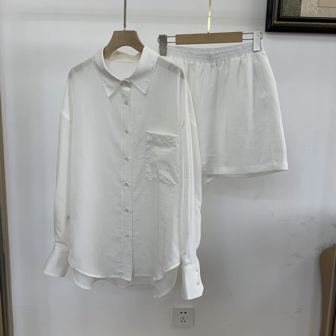 君姐 夏款女士亚麻套装