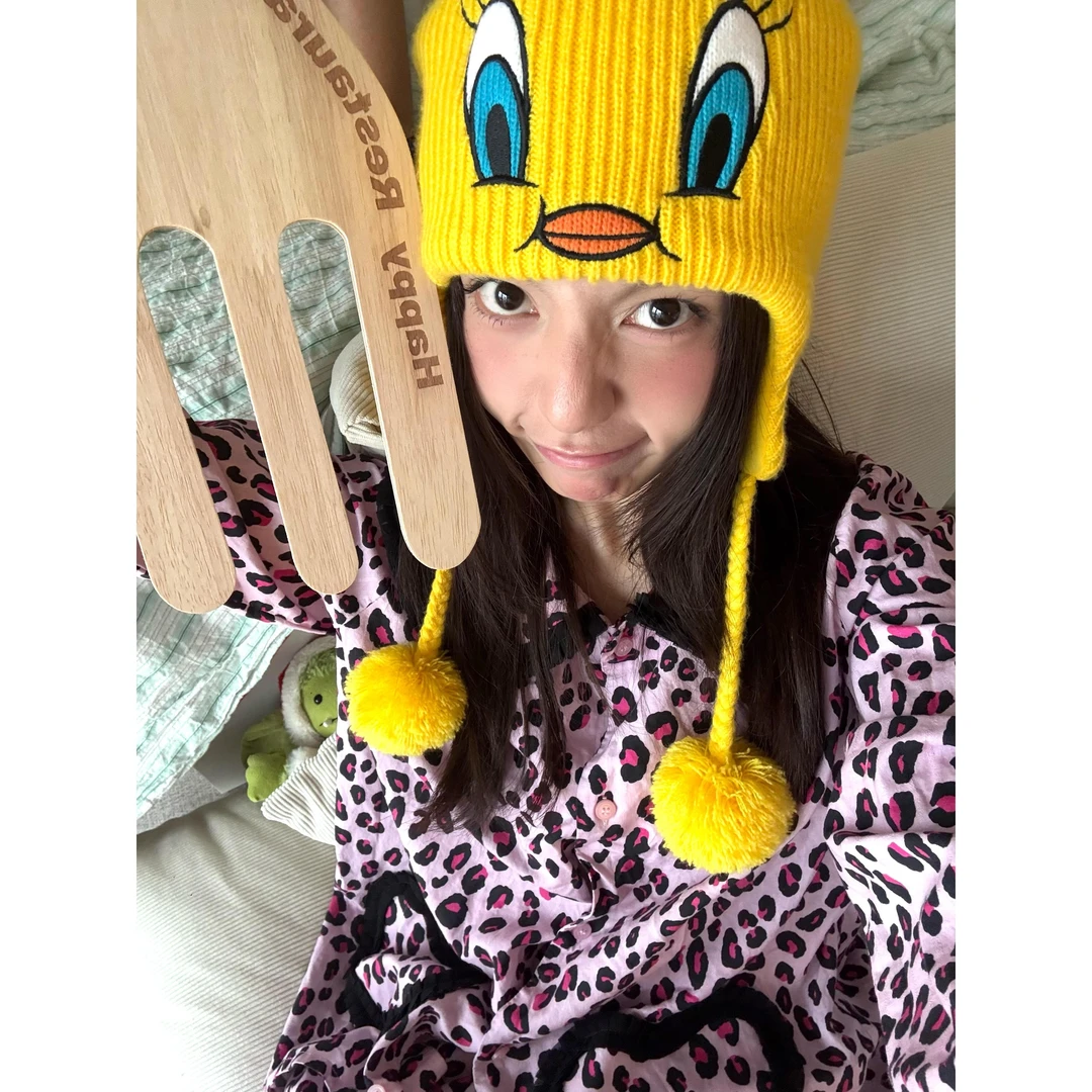 韩系甜美高级感豹纹印花睡衣女春秋季2025新款舒适显瘦家居服套装