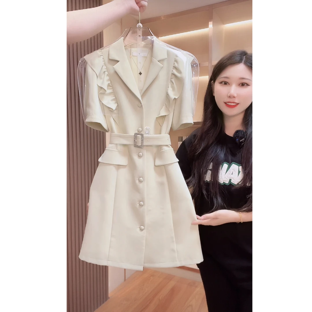 【现货 下午发】6292气质收腰显瘦连衣裙