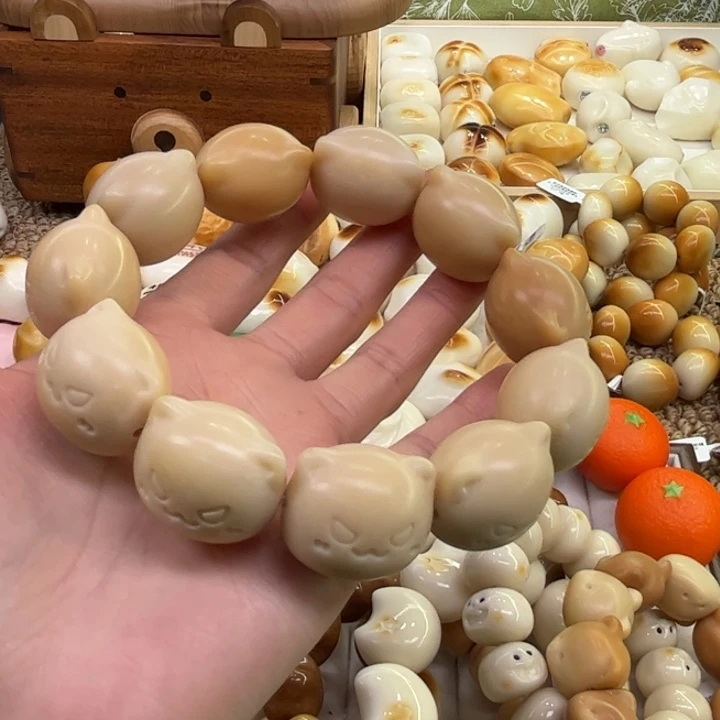 手串菩提根/象牙果11.22.53象牙果老师傅恶魔猫头微瑕
