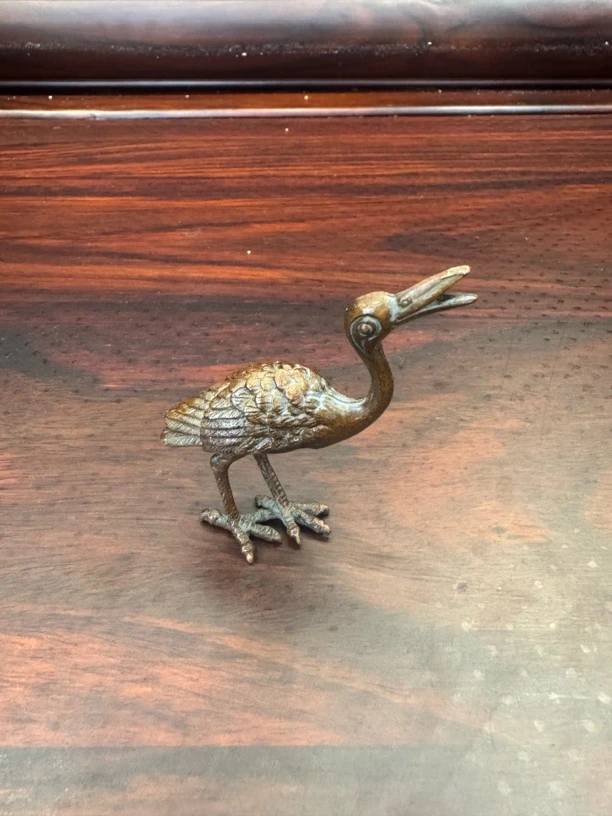 孤品捡漏铜仙鹤摆件