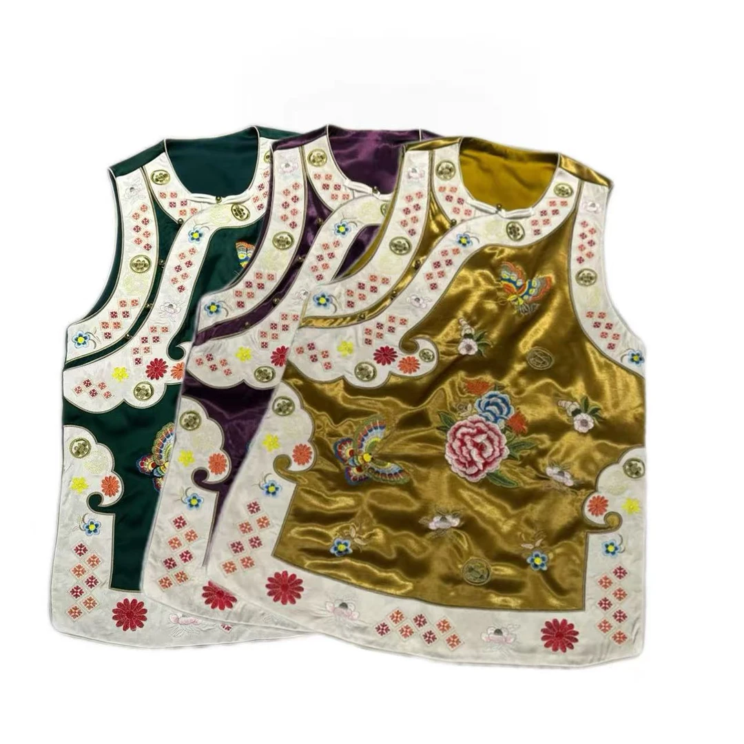 28186/#新款夏季新中式国风马甲《蝶语繁花》无袖国潮风刺绣宽松女