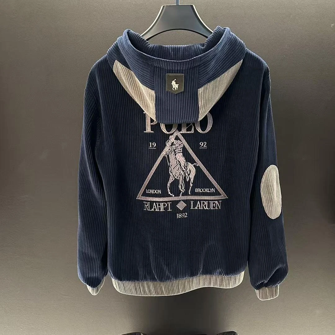 【现货现发】2025年秋款上新拼接设计感高奢拉链连帽外套