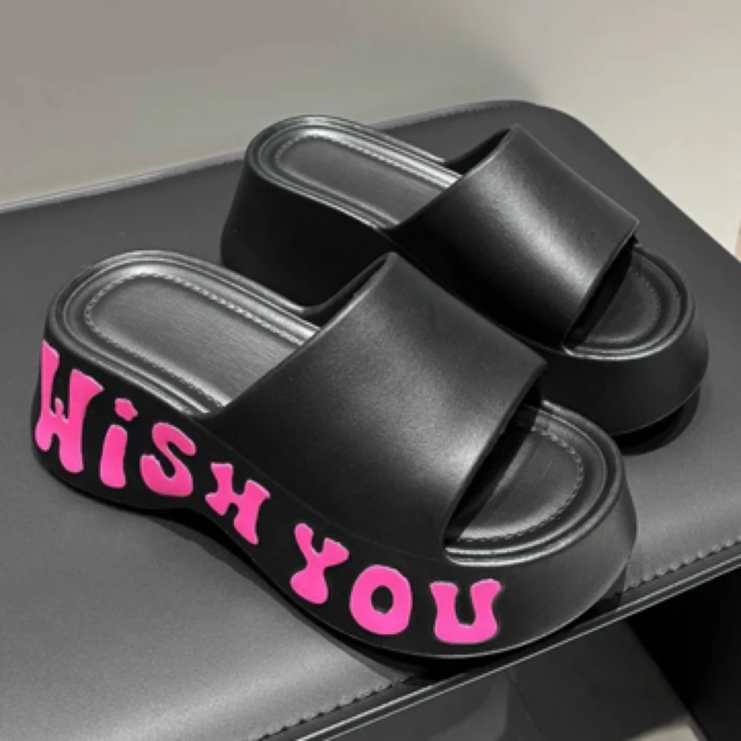 厚底坡跟凉拖鞋女士夏季时尚休闲防滑外穿不累脚拖鞋网红韩版