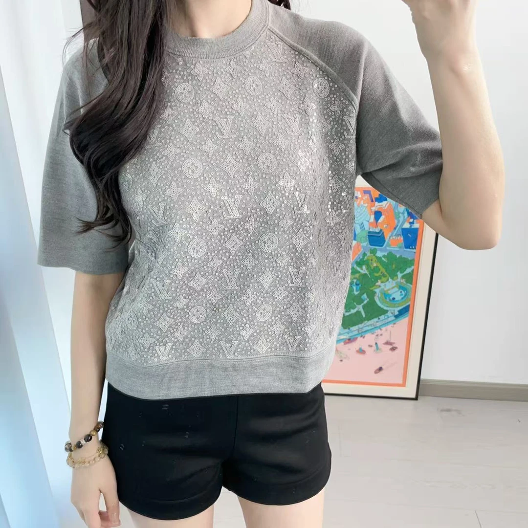 95新 LouisVuitton/路易威登 亮片短袖xs/251113KCWYB05