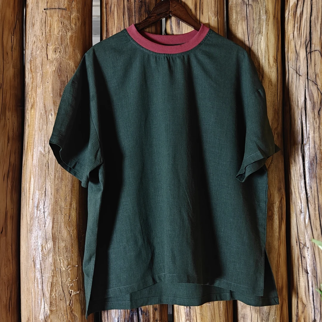 【福利】 男士夏季苎麻T恤 透气养身 精工 宽松休闲显瘦 气质百塔