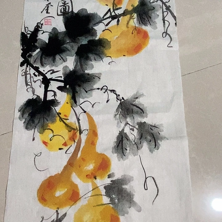国画四尺四开花鸟作品
