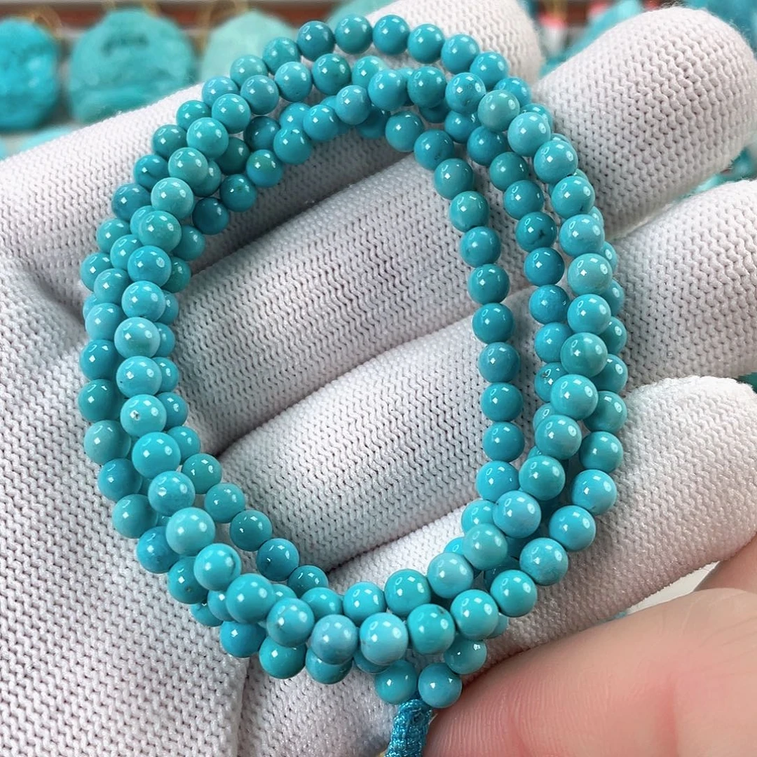 绿松石未镶嵌车挂尺寸4.2