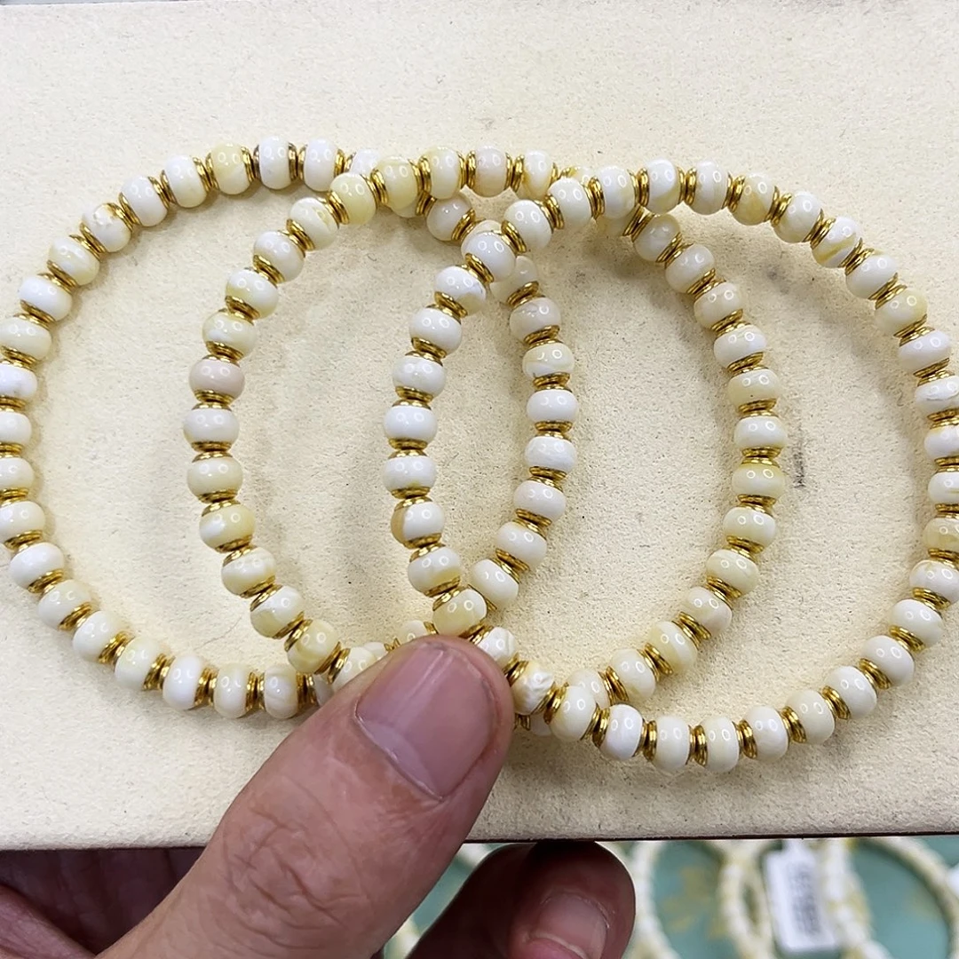 蜜蜡未镶嵌手链6.0mm手串/多样性发一
