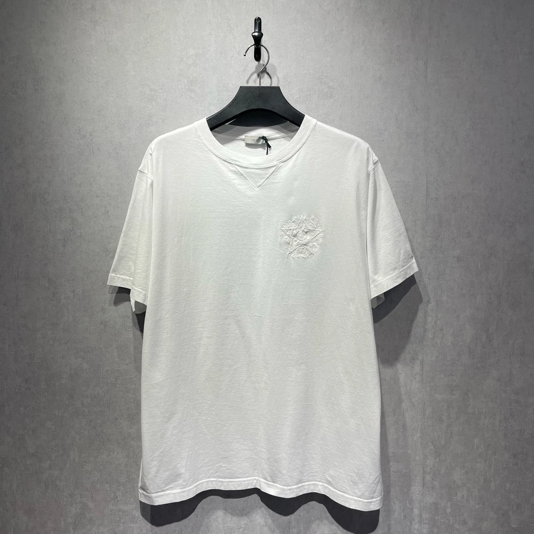 未使用 DIOR/迪奥 胸前六星芒图案刺绣/XL码/DY213396
