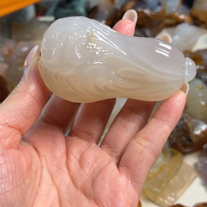 天***沙玛瑙/玉髓未镶嵌吊坠(不含链)