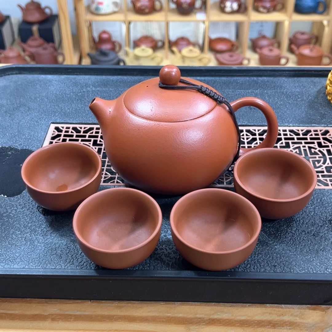 紫砂紫砂胖西施（一壶四杯）
