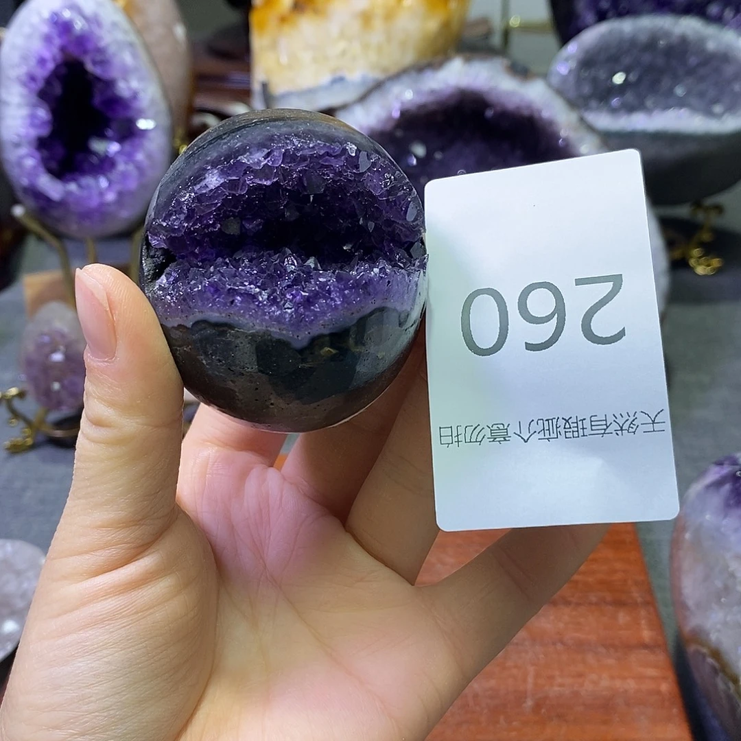 紫晶珠宝半成品未镶嵌