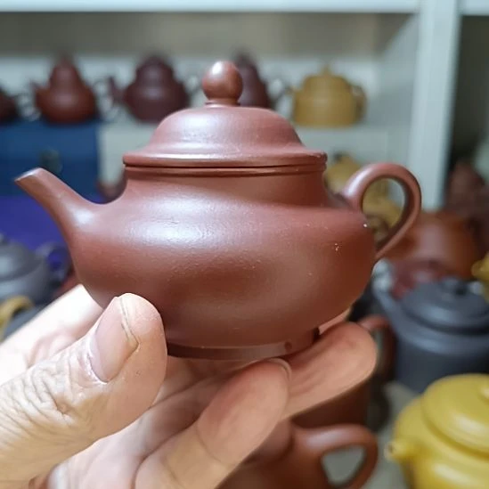 紫砂茶壶原矿清水泥霖月170cc半手工