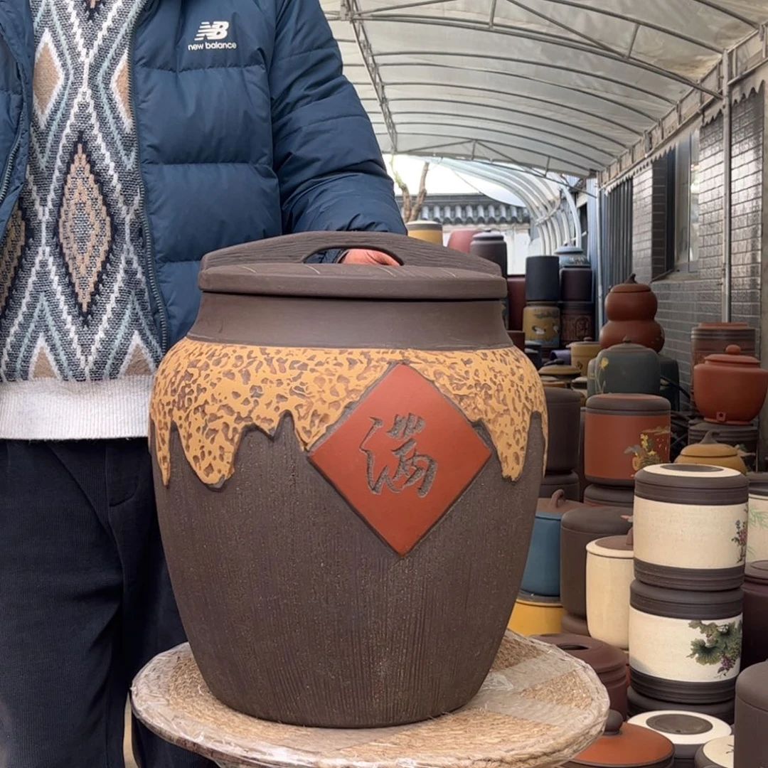 紫砂茶叶罐25 饼茶叶罐