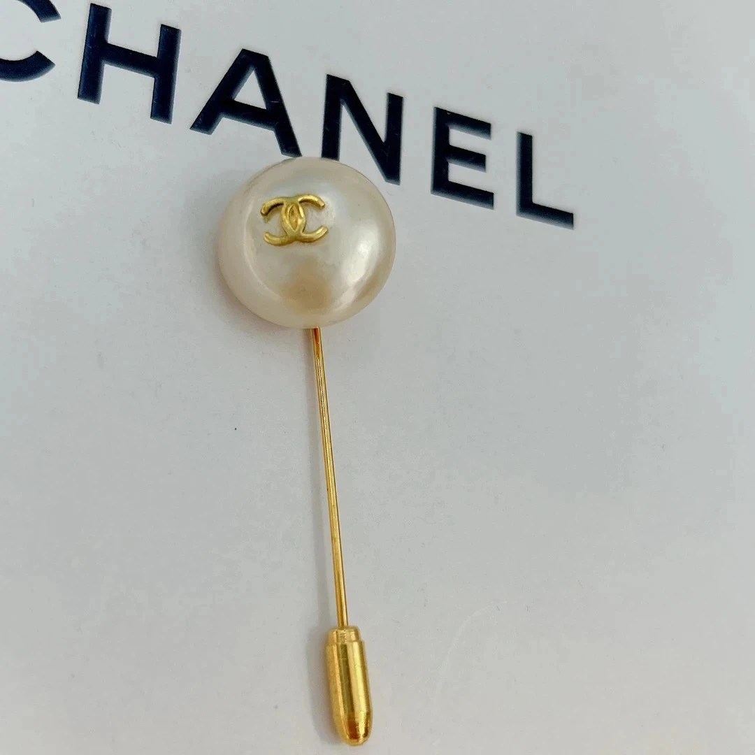 95新 Chanel/香奈儿 Chanel vintage香奈儿中古胖丁珍珠胸针