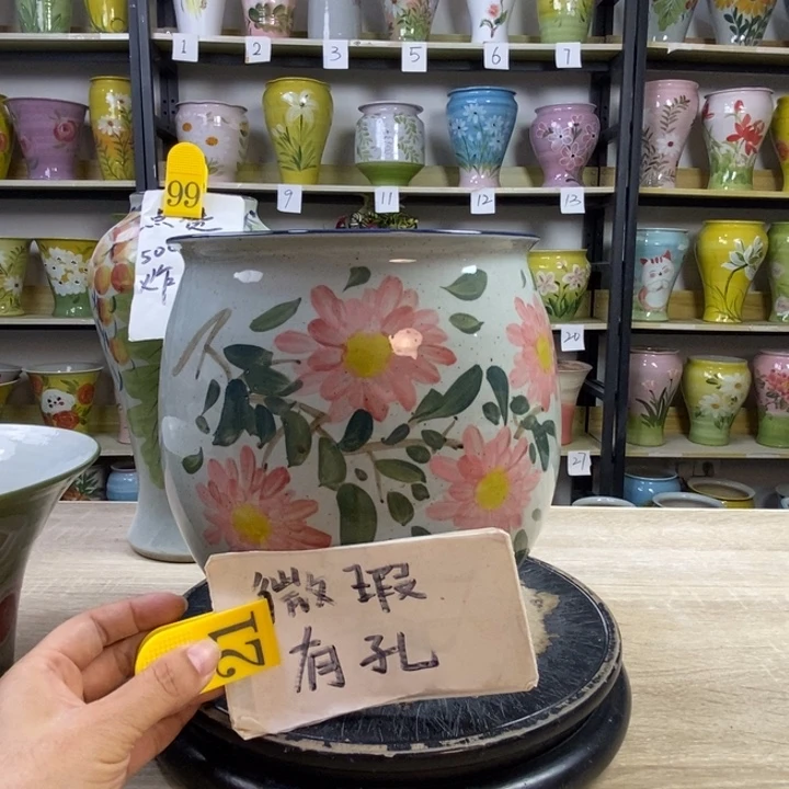 景德镇高温陶瓷花盆