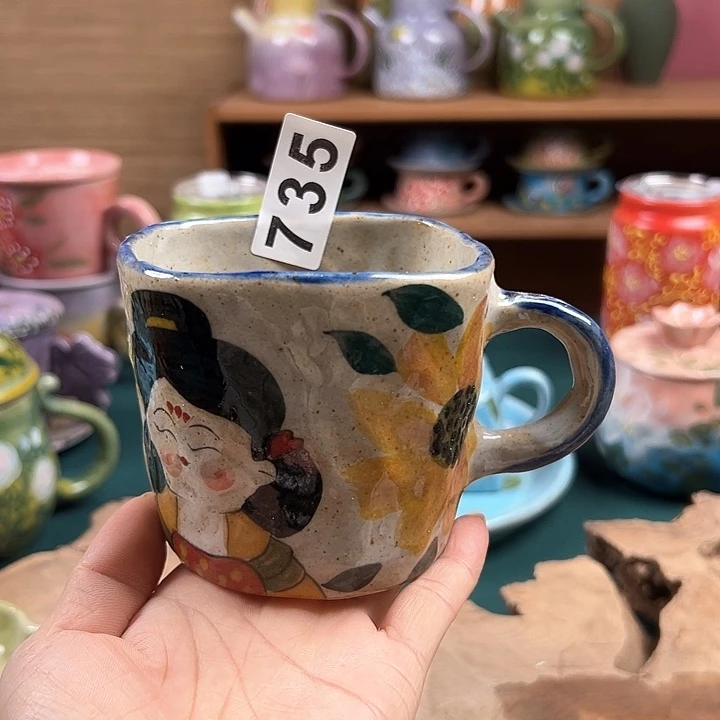 杯景德镇陶瓷手绘作品735