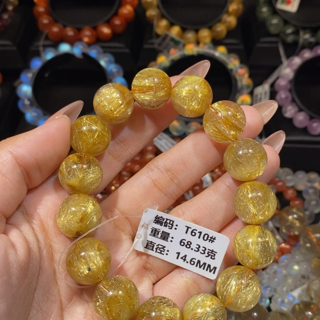 发晶手链未镶嵌T610#14.6mm