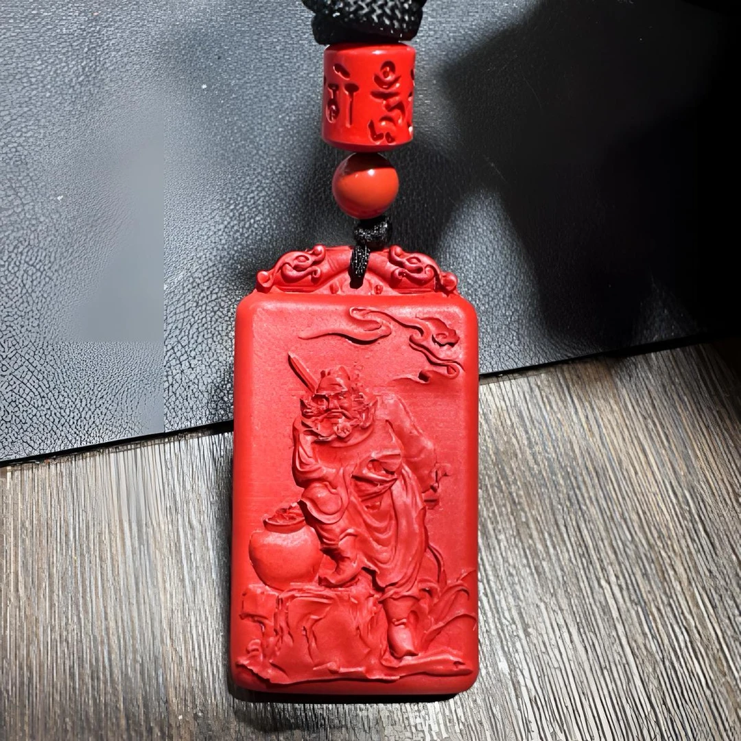 含辰砂工艺品高含量水飞砂红砂钟馗