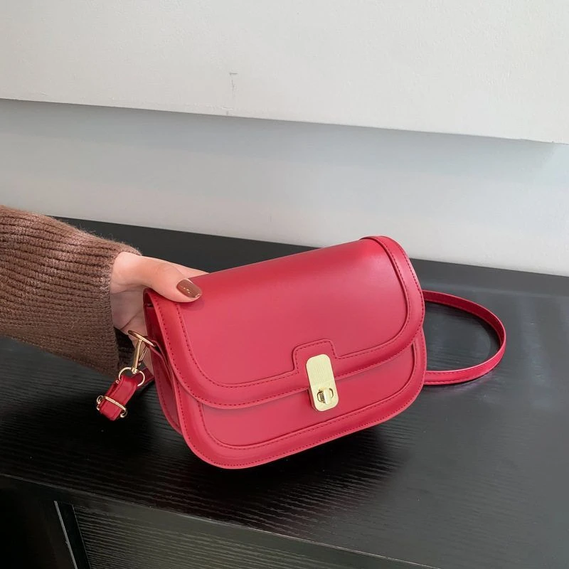 【S9613】新款单肩质感时尚复古潮秋季小包包女腋下小方包流行