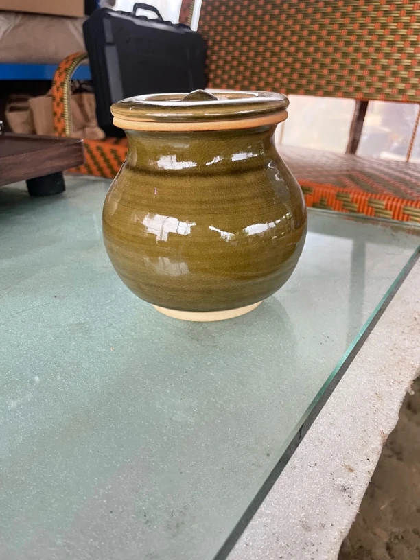 非遗柴烧纯手工小盐罐1斤左右水容量