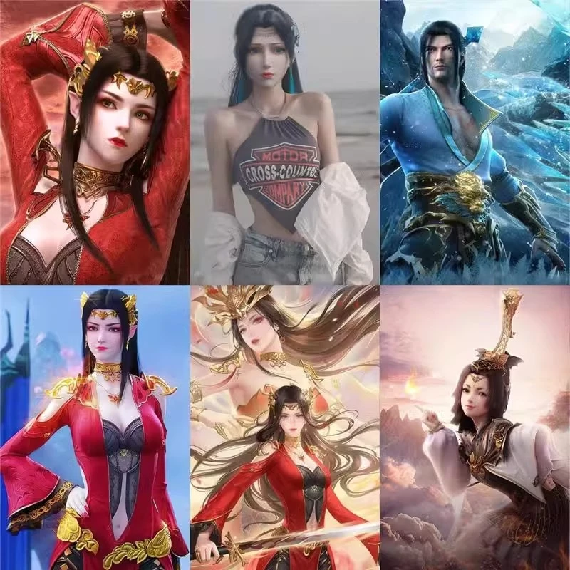 斗破苍穹海报墙贴纸画萧炎小医仙云韵美杜莎薰儿动漫周边宿舍卧室