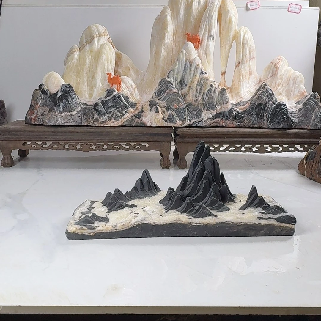ᥫ***⁴山峰摆件鱼缸造景