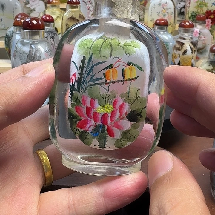 鼻烟壶内画手工绘制非遗
