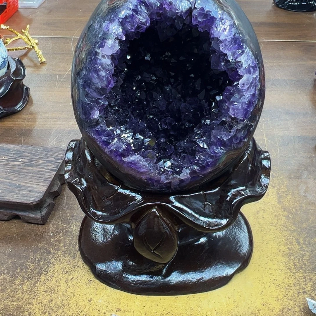 未镶嵌紫晶摆件紫晶