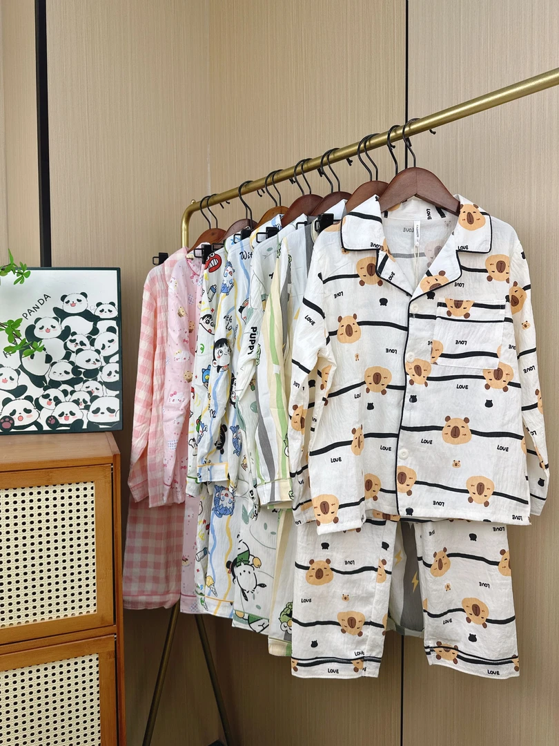 儿童睡衣居家服短袖夏季套装时尚日常中大童家居服气质春夏款套装