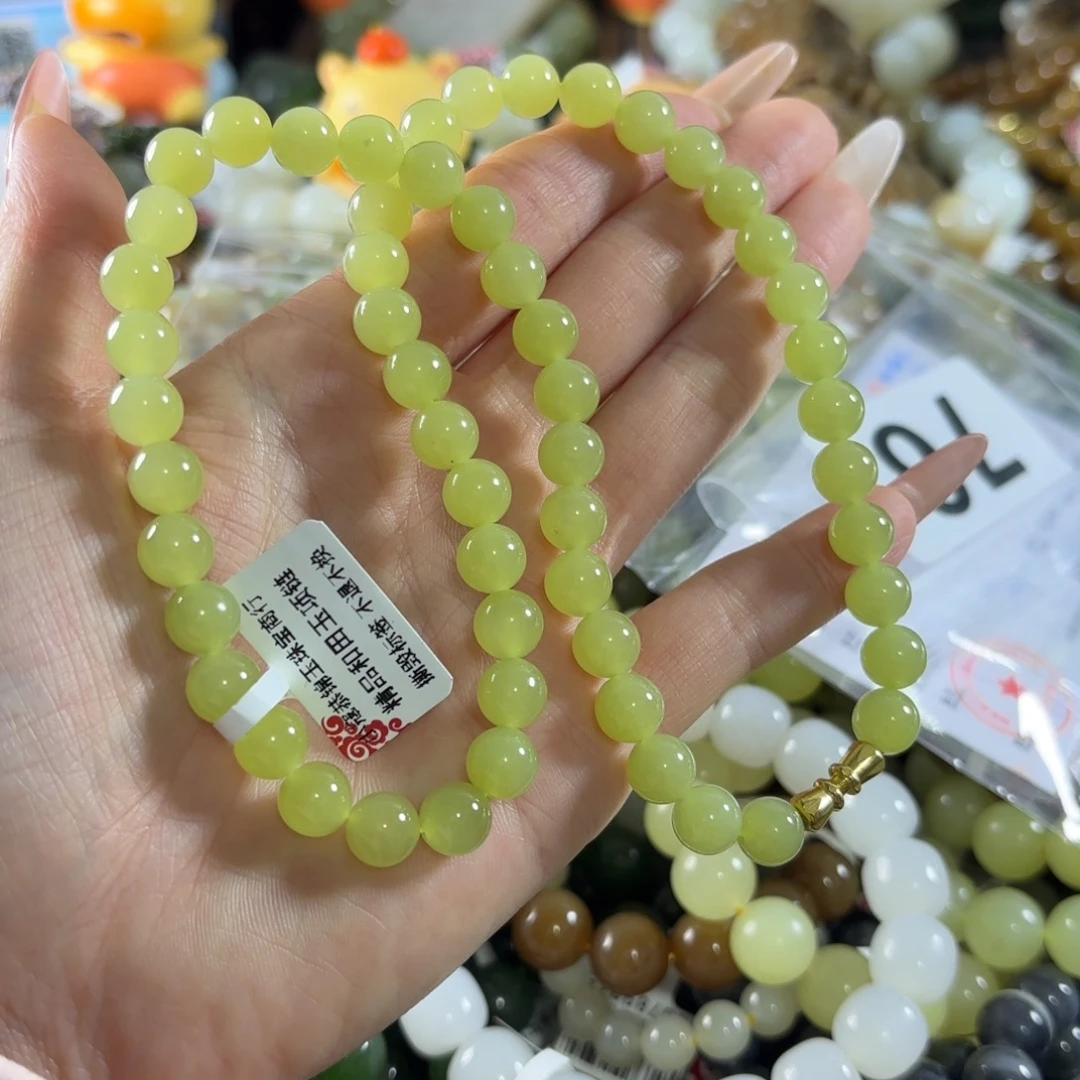 和田玉未镶嵌手串76