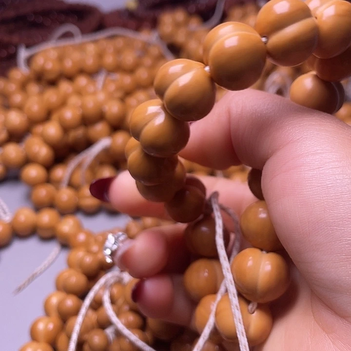 一***变猴头核桃手串16尺寸镜面柯基屁桃手持全品无暇