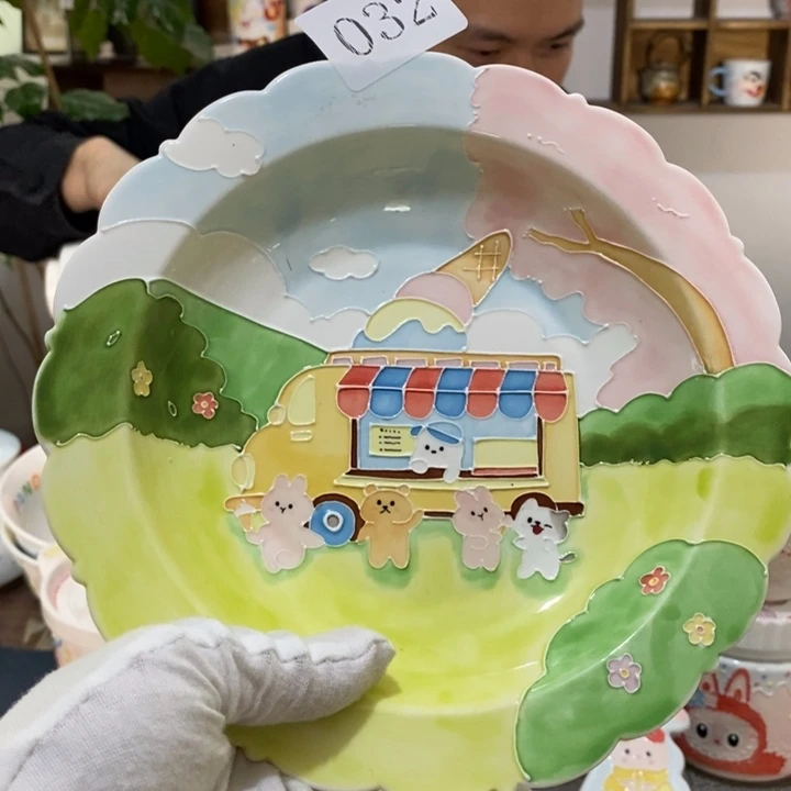 杯景德镇釉下彩手绘